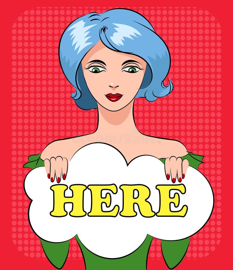 Cara surpreendida pop art da mulher Mulher cômica com bolha do discurso Ilustração do vetor ilustração royalty free Cara surpreendida pop art da mulher Mulher cômica com bolha do discurso Ilustração do vetor ilustração royalty free