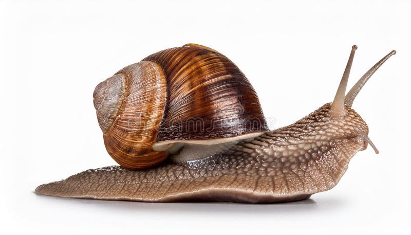 Caracol aislado en un fondo blanco ilustración del vector