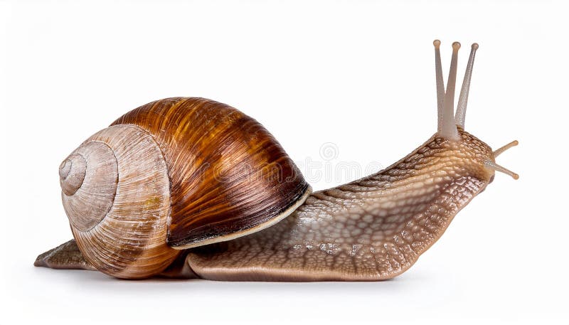 Caracol aislado en un fondo blanco ilustración del vector