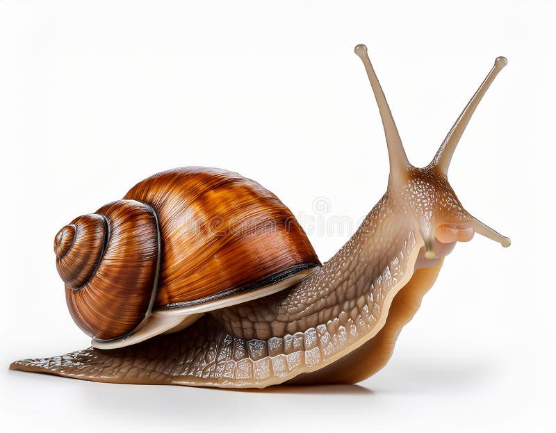 Caracol aislado en un fondo blanco ilustración del vector