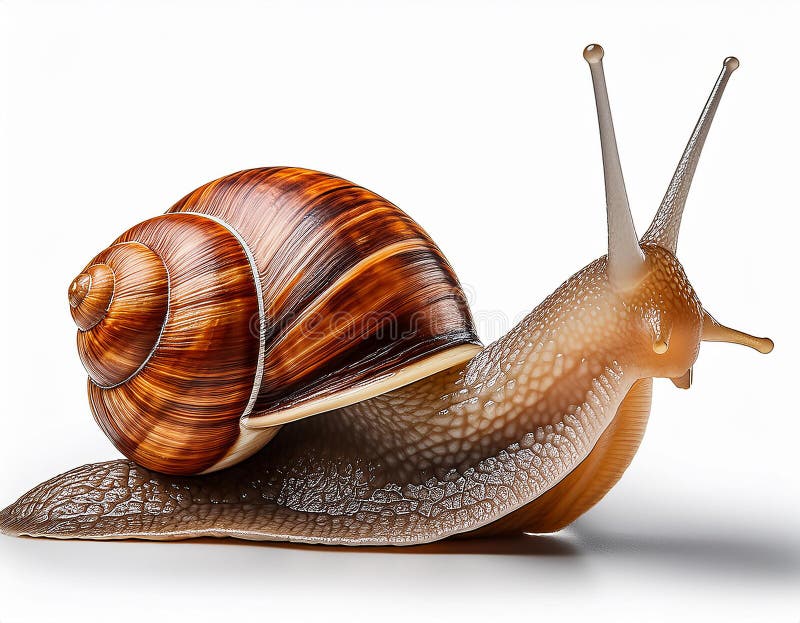 Caracol aislado en un fondo blanco ilustración del vector