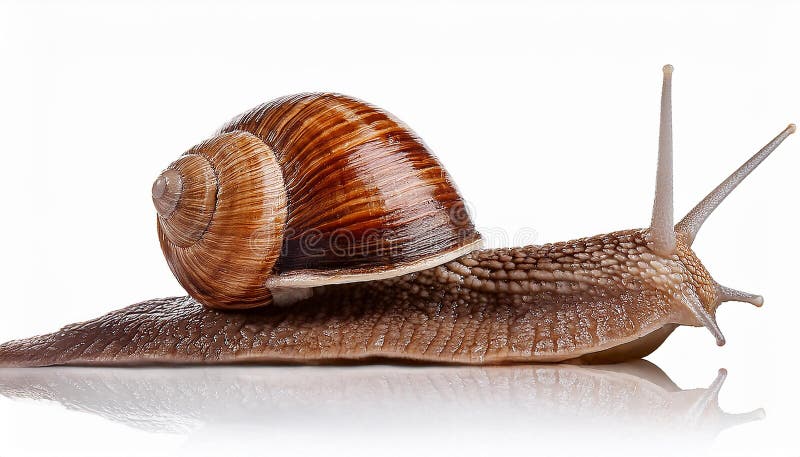Caracol aislado en un fondo blanco ilustración del vector