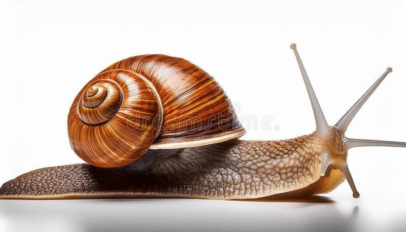 Caracol aislado en un fondo blanco libre illustration