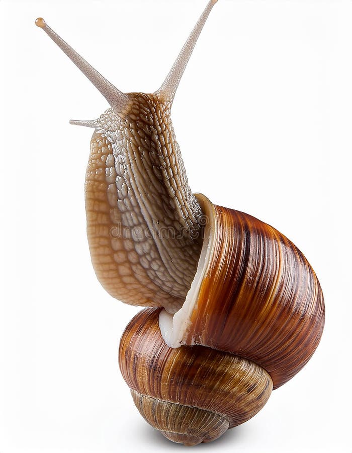 Caracol aislado en un fondo blanco ilustración del vector