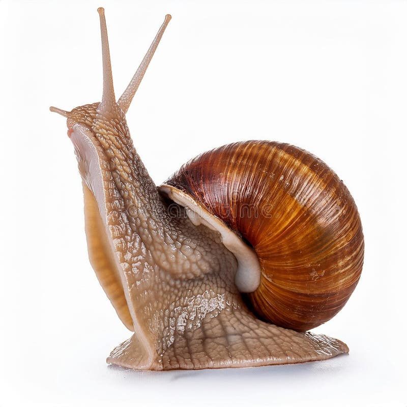 Caracol aislado en un fondo blanco ilustración del vector