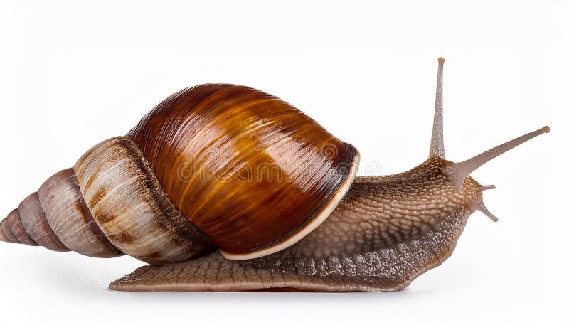 Caracol aislado en un fondo blanco ilustración del vector