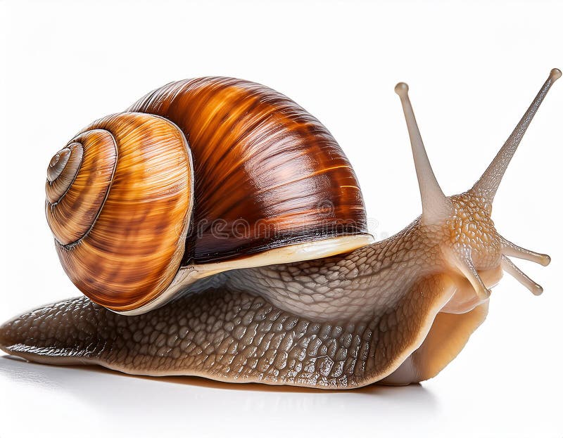 Caracol aislado en un fondo blanco ilustración del vector