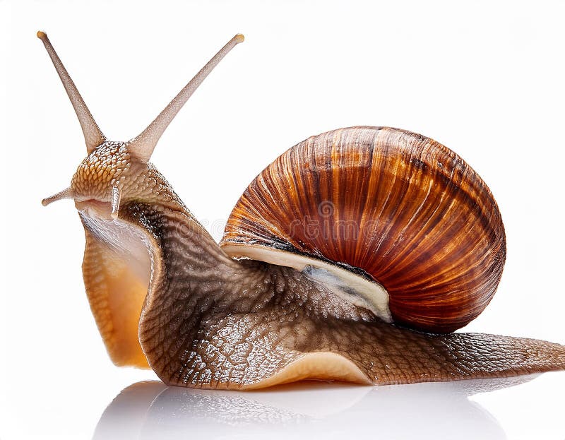 Caracol aislado en un fondo blanco libre illustration