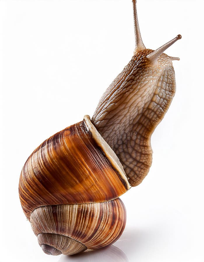 Caracol aislado en un fondo blanco ilustración del vector