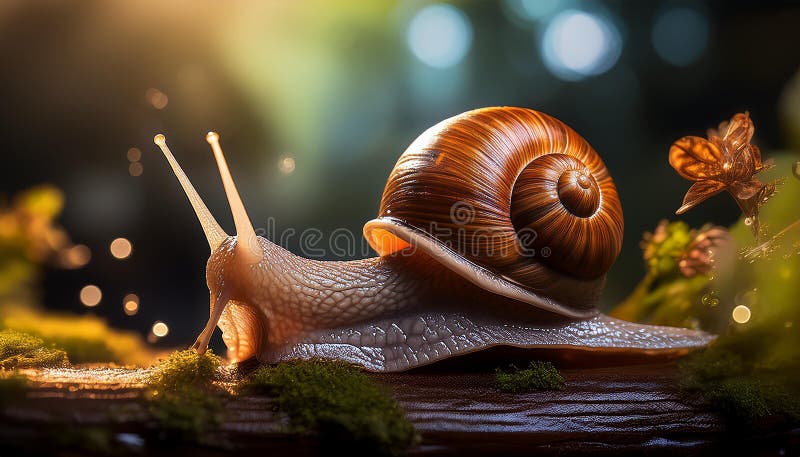 Caracol aislado en un fondo blanco ilustración del vector