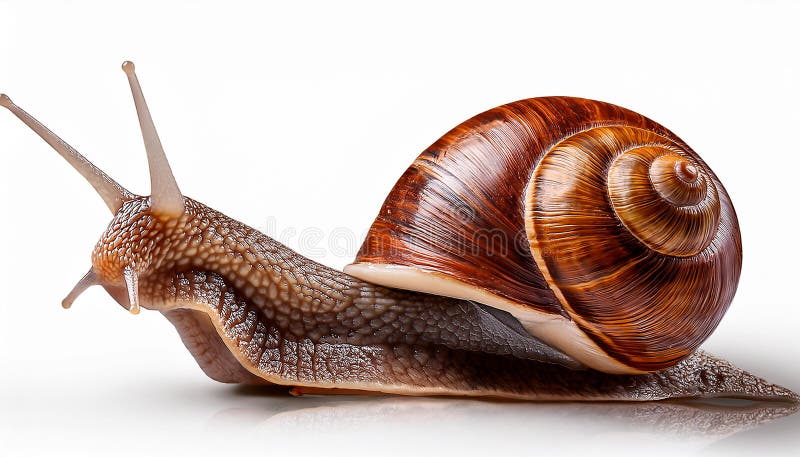 Caracol aislado en un fondo blanco libre illustration