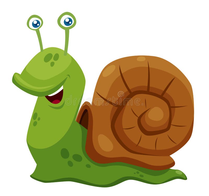 Caracol de la historieta ilustración del vector Caracol de la historieta ilustración del vector