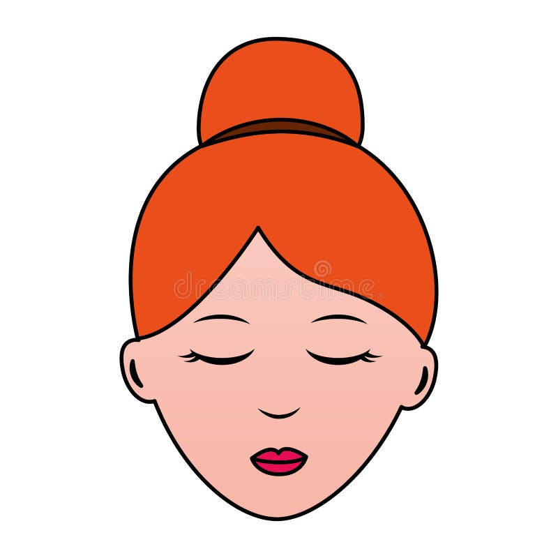 Caract?re de visage de femme illustration libre de droits Caract?re de visage de femme illustration libre de droits