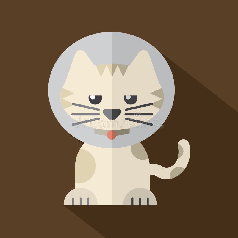 Caracterizando Cat Wearing Cat Collar ilustração royalty free Caracterizando Cat Wearing Cat Collar ilustração royalty free