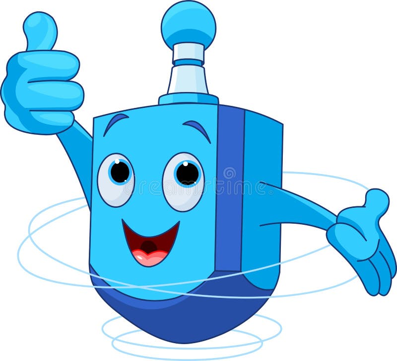 Caractère de Dreidel illustration stock Caractère de Dreidel illustration stock