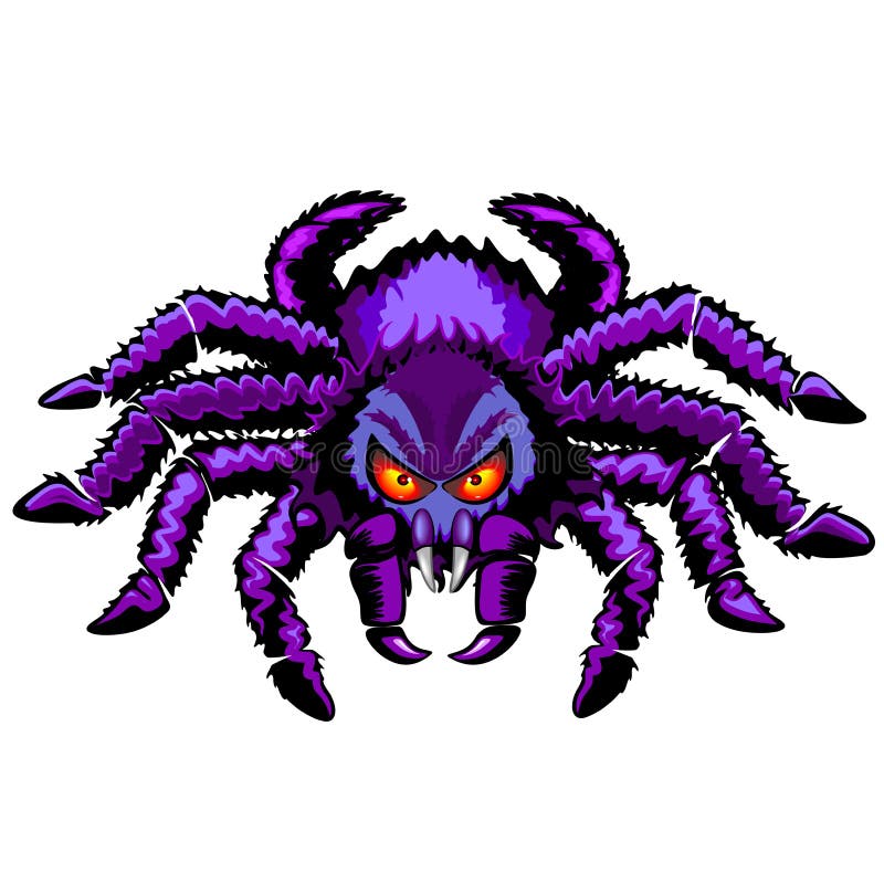 Personnage De Dessin Animé Fantasmagorique D'araignée De Halloween