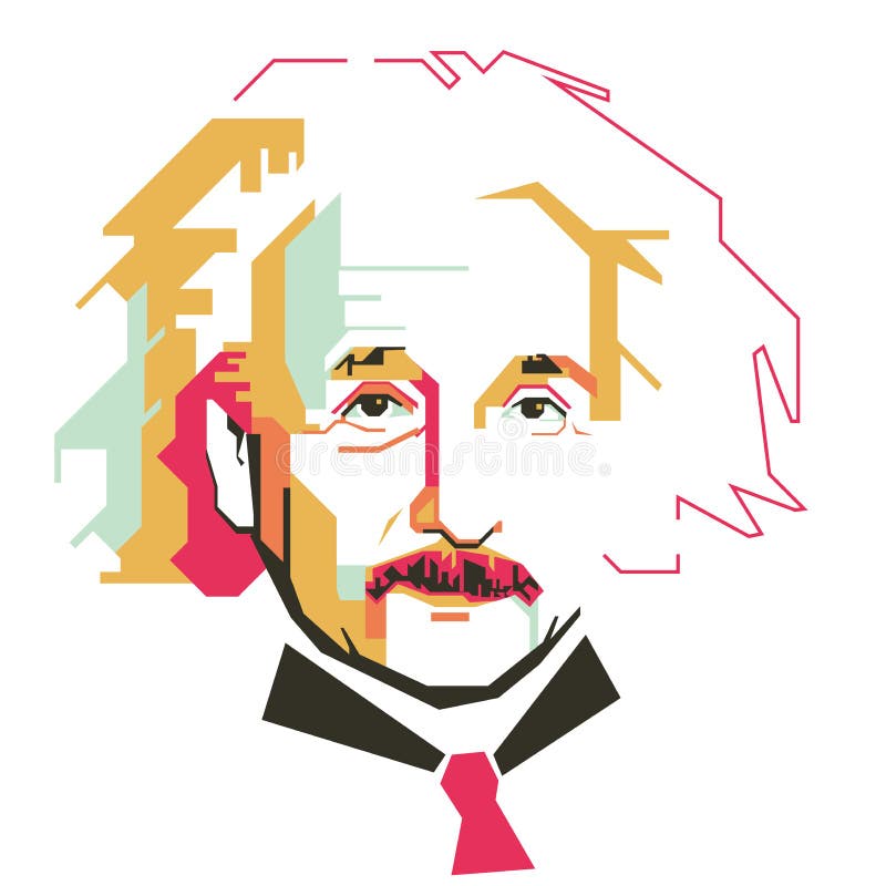 Caractère simple de vecteur d'Albert Einstein
