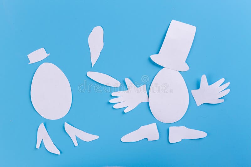 caractères d'oeufs comme homme et femme photo libre de droits caractères d'oeufs comme homme et femme photo libre de droits