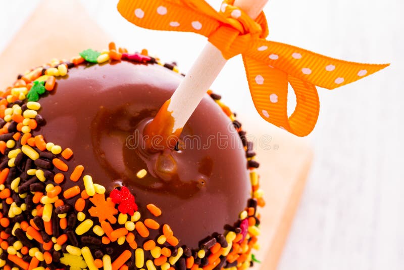 Caramel apple stock photo. Image of halloween, guising - 34287744