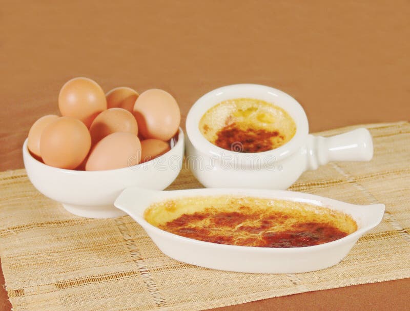 Caramel custard stock image. Image of desert, caramelized 780761
