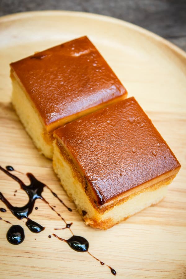 Caramel custard cake. stock photo. Image of vanilla, sweet 77374548
