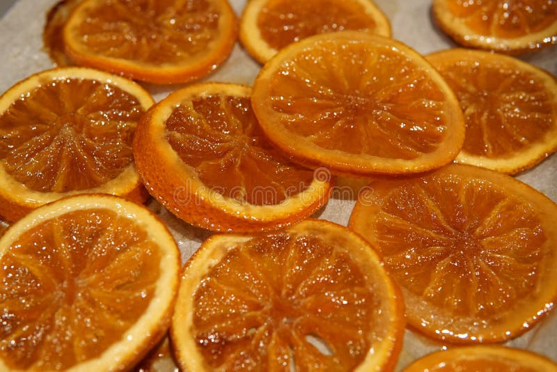 Pie Orange Caramelized Slices Stock Photos Free And Royalty Free Stock