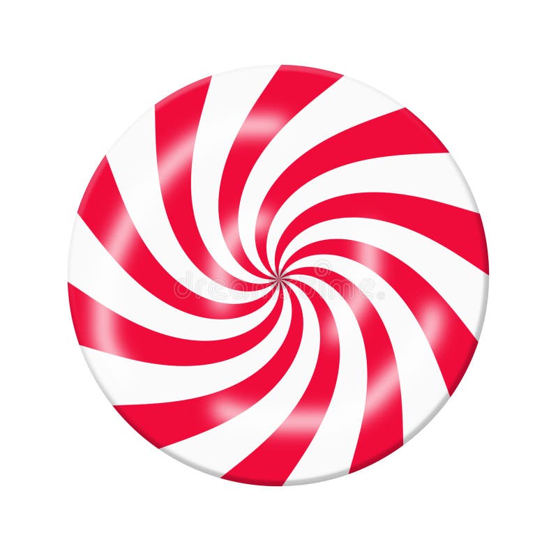 Caramelo blanco rojo ilustración del vector Caramelo blanco rojo ilustración del vector
