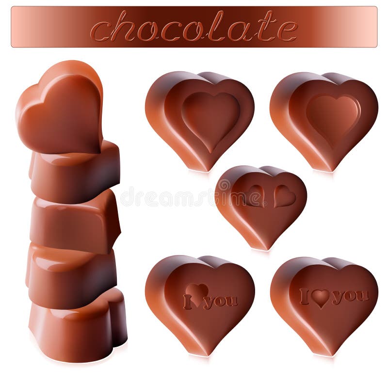 Caramelos de chocolate stock de ilustración Caramelos de chocolate stock de ilustración