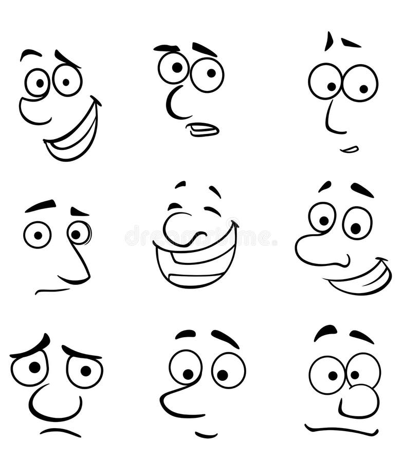 Teste Padrão Sem Emenda Das Caras Dos Smiley Dos Desenhos Animados Do Vetor  Emoções Engraçadas Do Avatar Isoladas Ilustração do Vetor - Ilustração de  ofensa, facial: 118946270