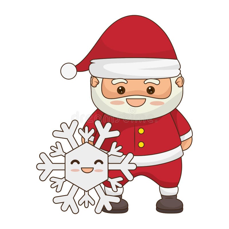 Emoticon Buon Natale.Carattere Di Kawaii Del Babbo Natale Di Buon Natale Illustrazione Di Stock Illustrazione Di Sfere Emoticon 85151311