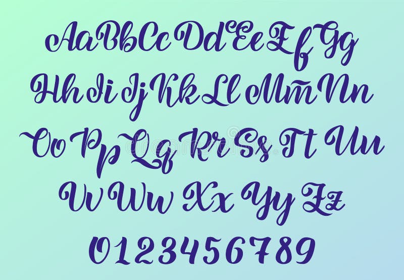 Carattere disegnato a mano Lettere dipinte spazzola Alfabeto scritto a mano dello scritto isolato su fondo bianco Alfabeto fatto