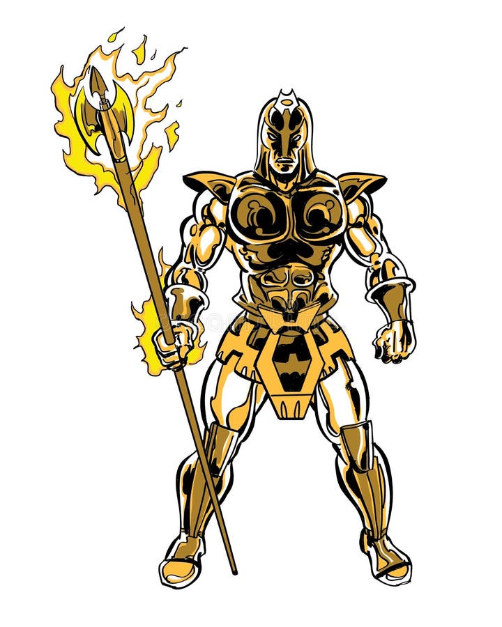 Carattere trojan cosmico illustrato libro di fumetti royalty illustrazione gratis Carattere trojan cosmico illustrato libro di fumetti royalty illustrazione gratis