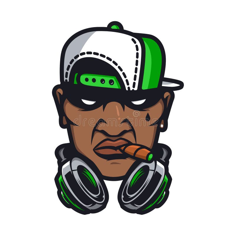 Carattere urbano del hip-hop royalty illustrazione gratis Carattere urbano del hip-hop royalty illustrazione gratis