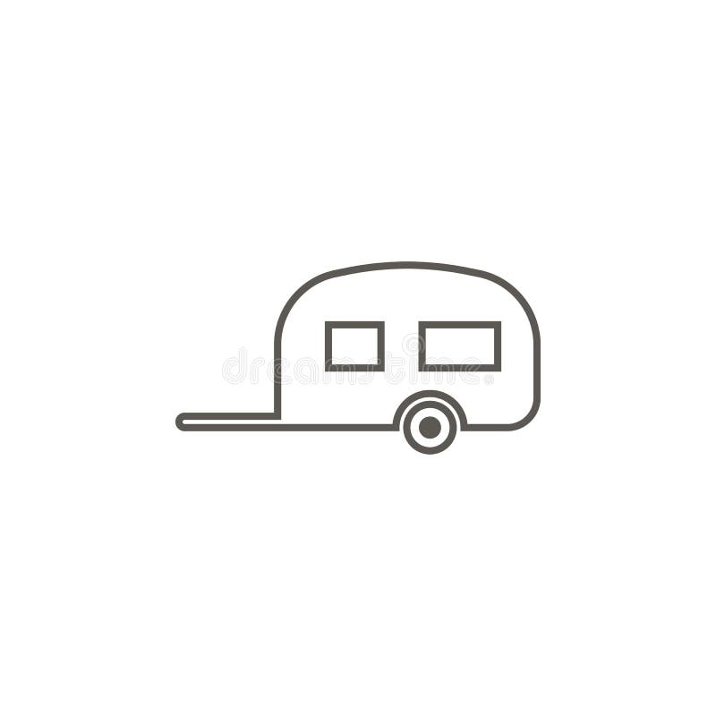 Caravan Vector Icon. Simple Element Illustration from Map and ...