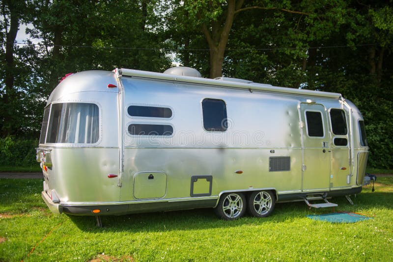 Caravan metal imagens de stock royalty free