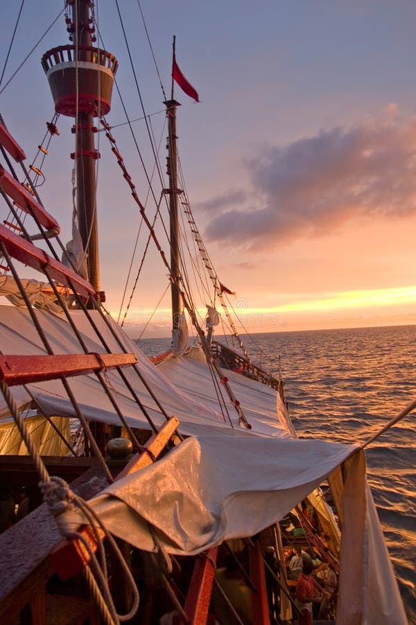 Replica of boat used by Christopher Colombus. Replica of boat used by Christopher Colombus