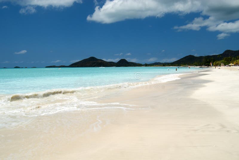 Beautifull caribbean beach with turquoise sea. Beautifull caribbean beach with turquoise sea
