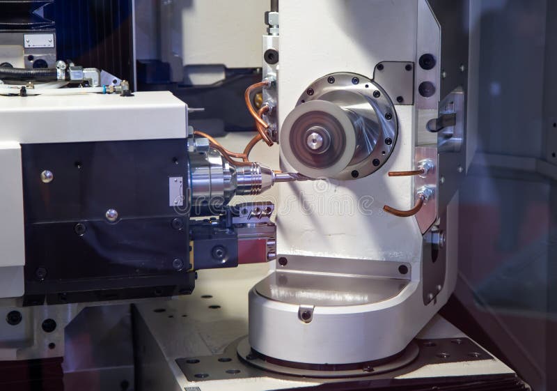 Carbide grinding machine stock image. Image of making 165780297