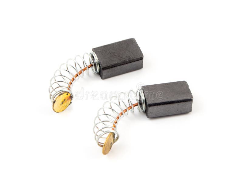 Carbon Brush in Moter for Electric Motor, in Industry Stock Photo