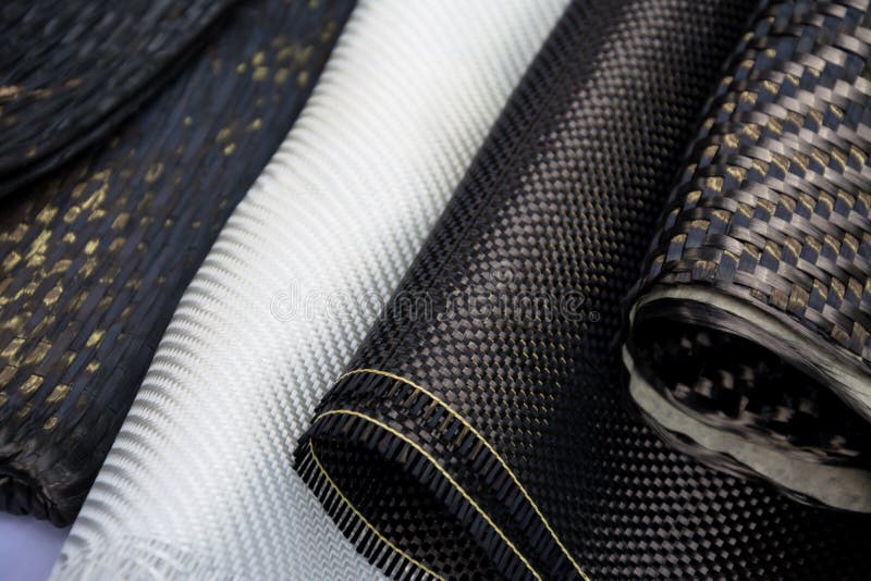 Carbon Fiber Composite Raw Material Stock Image Image of curve, black