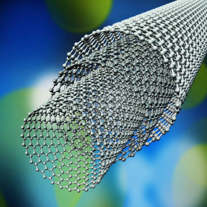 Nano Material, Carbon Fiber Stock Illustration - Illustration of