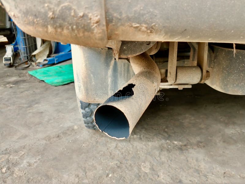 Exhaust Pipe of Diesel Engine Stock Image - Image of environment