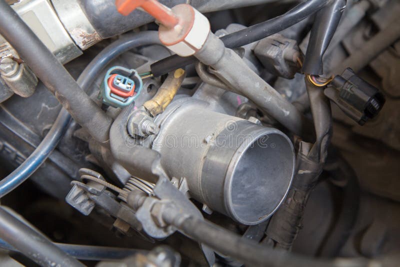 Carburetor of old car stock image. Image of mechanical 67134031