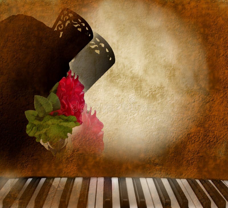 Card background Andalusian flamenco singer woman