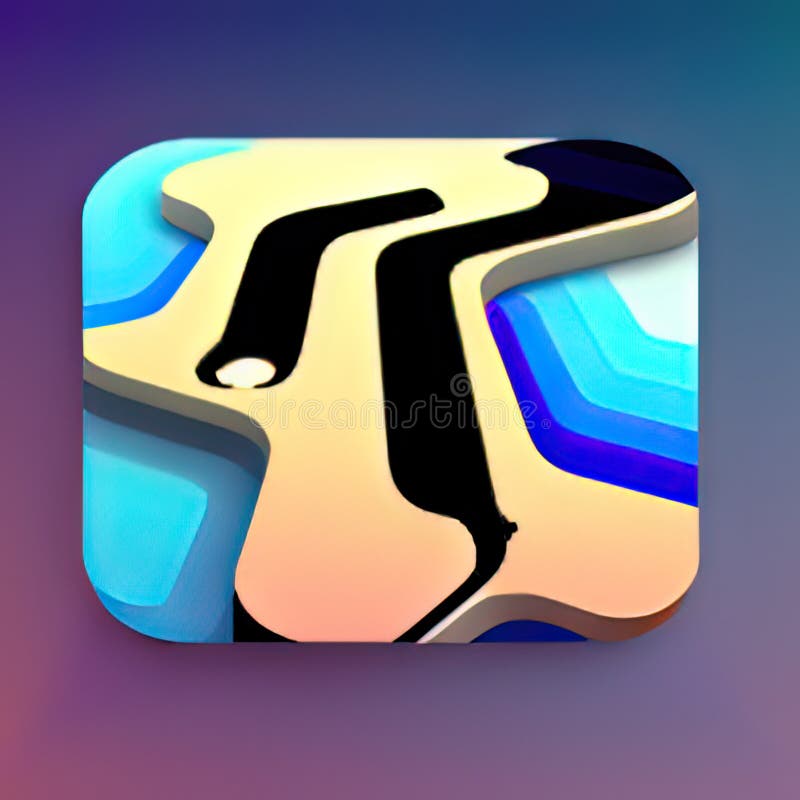 Multiplayer Online Battle Arena Software App Icon. Generative AI