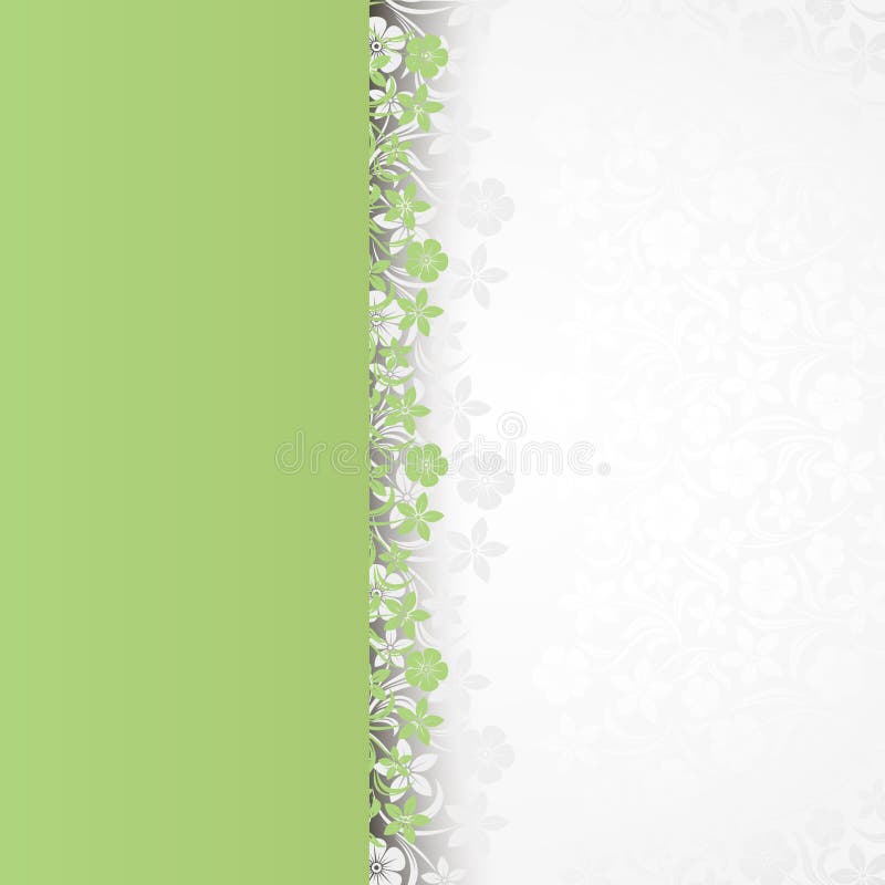 Card with floral pattern. vector illustration