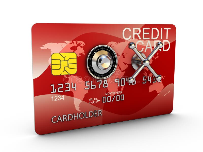 Lock credit card stock illustration. Illustration of safe 44419621