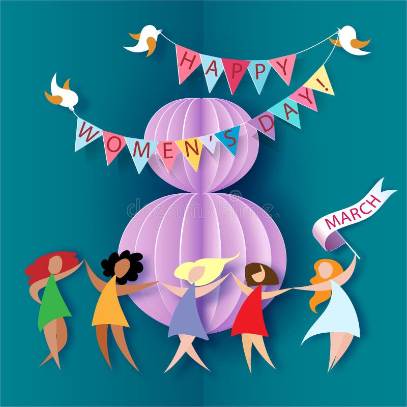 Card for 8 March womens day.