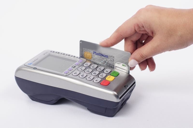 Card Payment Machine stock image. Image of paying, bank 38640145