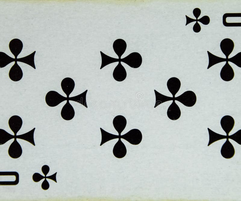 Card playing eight clubs, suit royalty free stock image